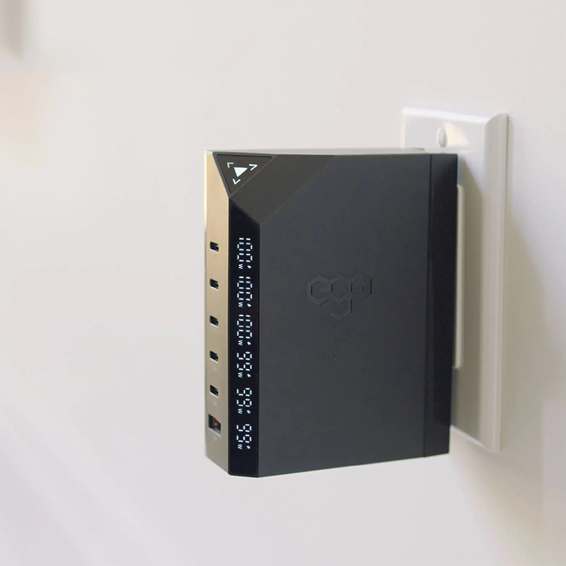 300w real time wattage display usb gan charger plug into the wall as a wall charger